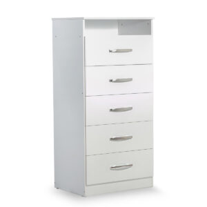 Cómoda Chiffonier Máximo con estante 5 Cajones blanco
