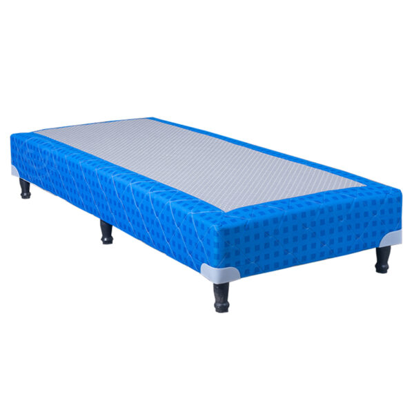Sommier y Colchón Espuma Maxiking Infantil 1 Plaza Celeste 80x190x20 - Imagen 8