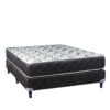 Sommier y Colchón Resorte Maxiking Esmeralda 2 Plazas 130x190x26