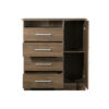 Cómoda Chiffonier Máximo Venezia con estante color Nogal - Imagen 2