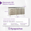 Bajo mesada Máximo 160 cm Blanco Gris - Imagen 3
