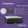 Sommier y Colchón Resorte Maxiking Silencio del Cielo Queen 160x200x30 - Imagen 2