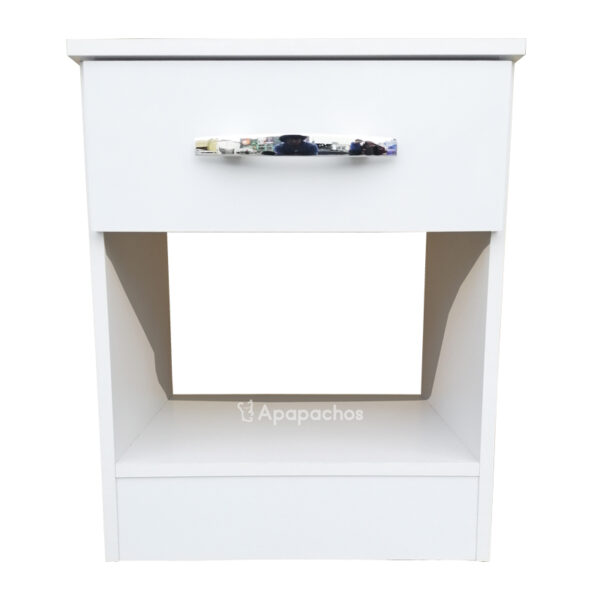 Mesa de Luz Máximo Family 1 cajón color Blanco - Imagen 2