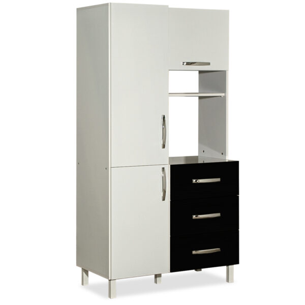 Kit de cocina Acapulco 3 puertas Negro Blanco - Imagen 2