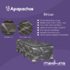 Sommier y Colchón Espuma Maxiking Brisas Pillow 1 Plaza 80x190x30 - Imagen 3