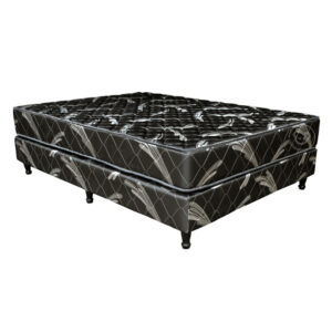 Sommier y Colchón Espuma Maxiking Brisas  2 Plazas y Media 140x190x22