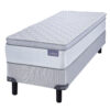 Conjunto Sommier Inducol April 100x190cm Pillow Color Blanco - Imagen 2