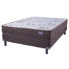 Conjunto Sommier Inducol Aural 140x190cm Espuma Doble Pillow - Imagen 2