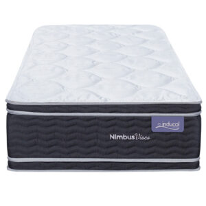 Colchon Inducol Modelo Nimbus Visco 90x190x26 Doble Pillow