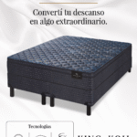 Conjunto Sommier Aspen King Koil 180X200cm Resortes y Pillow - Imagen 3