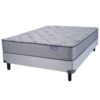 Conjunto Sommier Inducol Onix Color Gris 140x190 De Resortes - Imagen 2