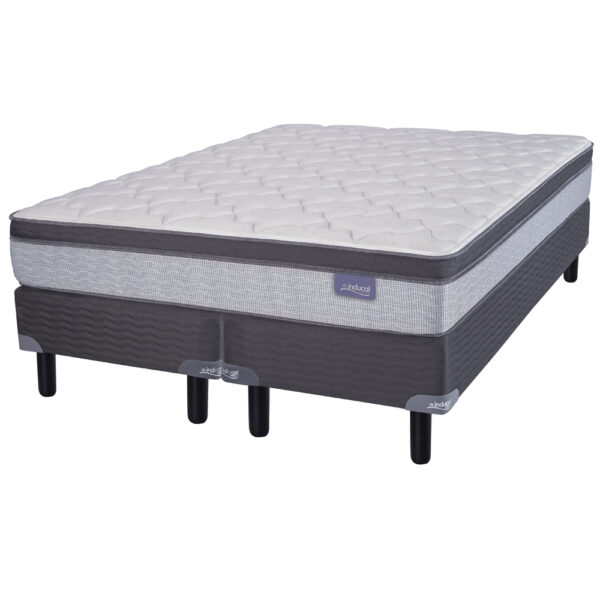 Conjunto Sommier Inducol Pocket Firm 200x200 Resortes Pillow - Imagen 2