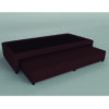 Sommier Marinero Mussa Urania 90x190cm Tejido Chenille Color Choco - Imagen 2