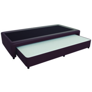 Sommier Marinero Mussa Urania 90x190cm De Resortes Color Marrón