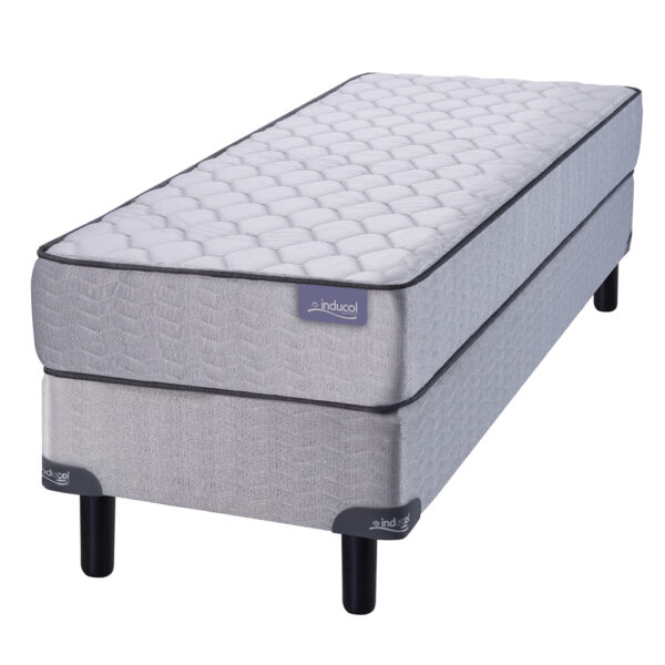 Conjunto Sommier Inducol Vinson 90x190cm Relleno de Espuma - Imagen 2