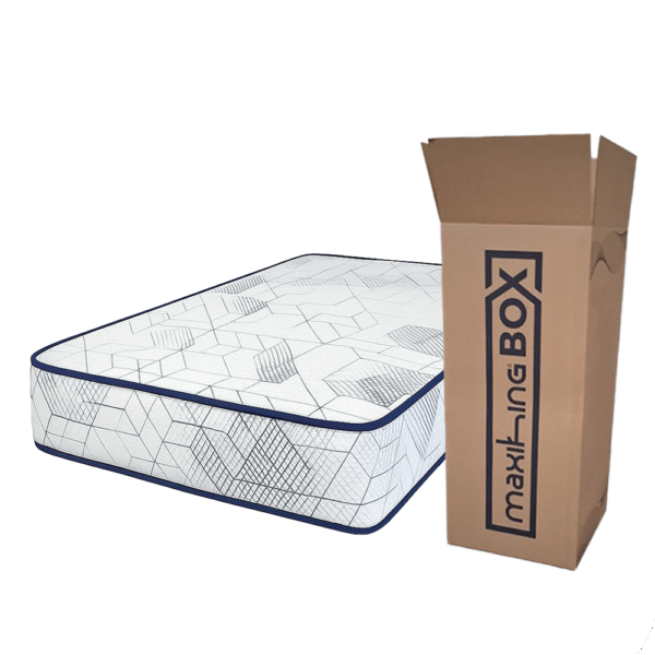 Colchon Maxiking Box 1 plaza y media 100x190x22cm de Espuma en Caja Alta Densidad