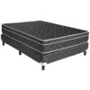 Colchon y Sommier NUA Apapachos 2 plazas y media 140x190x26cm Espuma de Alta Densidad con Pillow