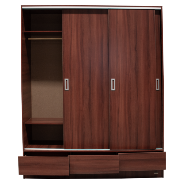 Placard Max 3 Puertas Corredizas Guardaropa Moderno 2m x 1.8m Cedro Platinum - Imagen 4