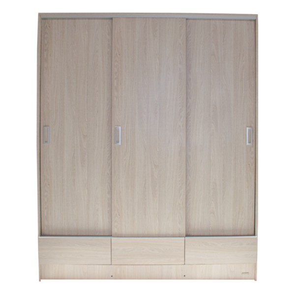 Placard Max 3 Puertas Corredizas Guardaropa Moderno 2m x 1.8m Gris Andino Platinum - Imagen 3