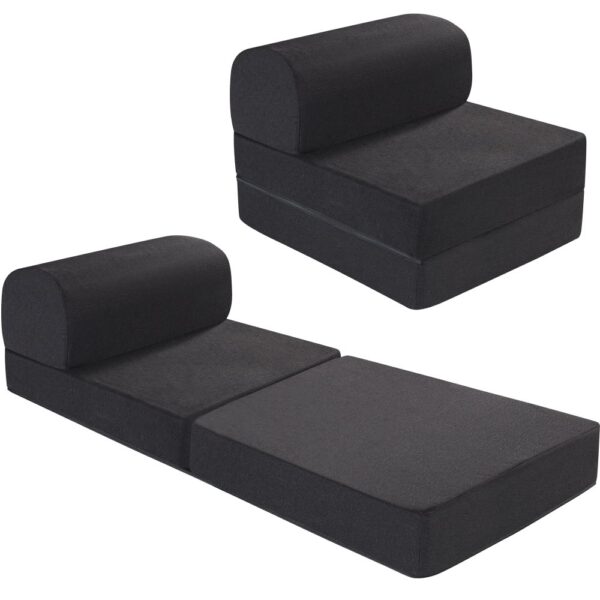 Sillon Duo Apapachos Tejido Liso Multiples Posiciones Negro